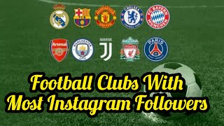 Top 10 Football Clubs With Most Instagram Followers In 2023