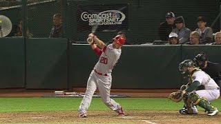 LAA@OAK: Joyce singles in the Angels' third run