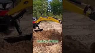 HCP-35 Crawler Tractor with Backhoe digging bucket for both dry and water field preparing