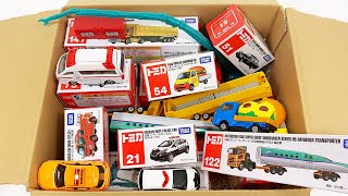 【トミカ】はたらくくるま ミニカーを箱に楽しく収納するよ｜ Enjoy storing Tomica minicars in the box.