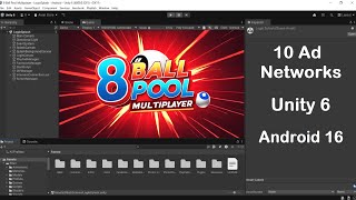 8 Ball Pool Multiplayer Unity Source Code - 10 Ads | 8 Ball Pool Game Unity | Unity Multiplayer Game