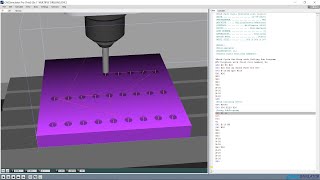 Part 11 Ex 7 Using G73 PecK Drilling And G81Canned Drilling Cycle Using M98 SubProgram Call