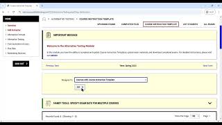 AIM Instructor Alternative Testing Tutorial | The Ohio State University Office of Student Life