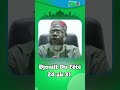 djoulit dou fêter 24 ak 31 décembre oustaz oumar ahmad sall