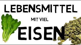 Top 7 Lebensmittel mit viel Eisen! - Eisenmangel bekämpfen