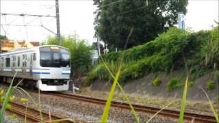 JR東日本 E217系 クラY-48編成 エアポート成田 3951F 成田空港行 成田市内にて