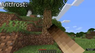 Antfrost POV in Minecraft Manhunt...