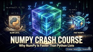 Why NumPy Is Faster Than Python Lists (Explained with Examples!) #pythontutorial #dataanalytics