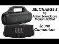 JBL Charge 5 vs Anker Motion Boom Sound Comparison