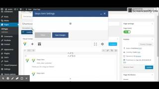 Austin Theme - Step by step shortcode