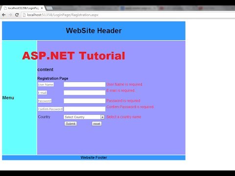 ASP.NET Tutorial 8- Create a Login website-Creating Master Page and apply it to existing aspx pages ASP.NET Tutorial 8- Create a Login website-Creating Master Page and apply it to existing aspx pages