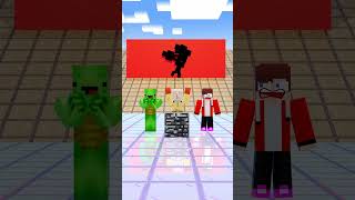 JJ and Mikey Need Help Wall Challenge - Minecraft Animation - Maizen #short #maizen