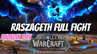 Raszageth Full Fight (Paladin POV) World Of Warcraft Dragonflight