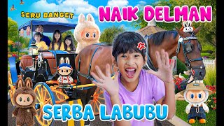 DISTA NAIK DELMAN SERBA LABUBU KELILING KOTA!! DISTA DOMINIQUE DARLEEN HAPPY BANGET