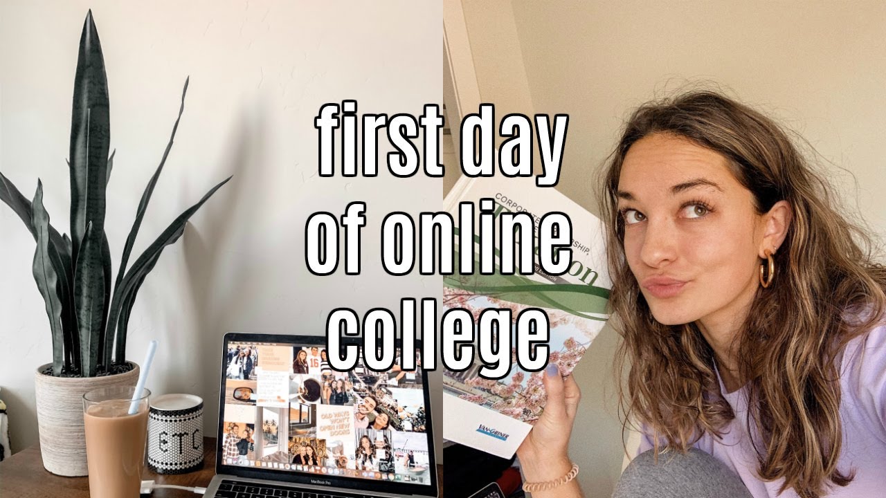 VLOG: My First Day Of Online College Classes! Zoom University Class Of ...