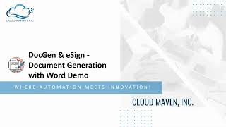 Document Generation with Word File | Feature of DocGen & eSign