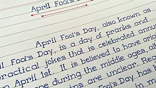 April fool day essay in english | neat and clean essay writing