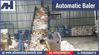 Cardboard, OCC Waste Baler, Fully Automatic Horizontal Waste Paper Baling Machine - Automatic Baler