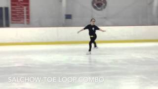 Salchow Toe-Loop Combination Jump