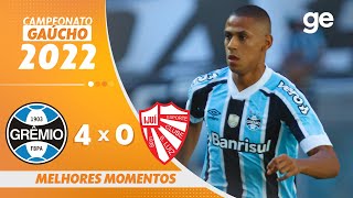 GRÊMIO 4 X 0 SÃO LUIZ | MELHORES MOMENTOS | 8ª RODADA GAÚCHO 2022 | ge.globo