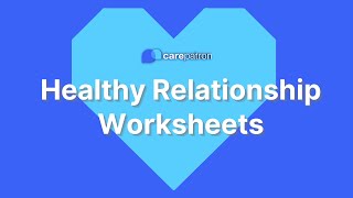 Healthy Relationship Worksheets