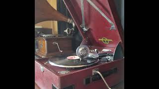 （行進曲）キング・オーケストラ ♪リボンのダンス♪ 78rpm record. Columbia Model No G ｰ 241 phonograph.