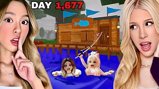 We Survived In A FISHING CABIN For 99 Nights In The Forest..