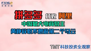 拼多多打败阿里，中国最大电商易主，黄峥辞职不想做第二个马云|TMT科技投资全观察