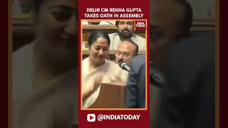 Delhi CM Rekha Gupta takes oath as MLA | Delhi Assembly Session