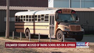 Stillwater High School student takes school bus for a joy ride