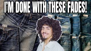 I'm Done With High Contrast Fade Raw Denim Jeans! 👀