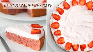 Keto Strawberry Cake | Keto Strawberry Cake Recipe