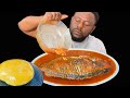 ASMR EXTREMELY HOT PEPPER SOUP AND TILAPIA FISH WITH FUFU | AFRICAN FOOD