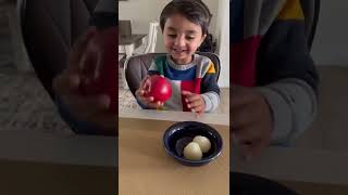 Cute baby will choose rasgulla or apple 🍎 #shorts #ytshorts #cutebaby #aarav Aarav Kids Show