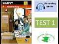 TEST 1 FULL - Simply PET - 8 Practice tests (2020) - Listening - Cambridge - Thảo Nguyên