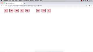 JavaScript: Shuffle Array Items using Fisher Yates Method