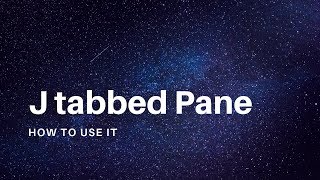 how to use jTabbedPane in java