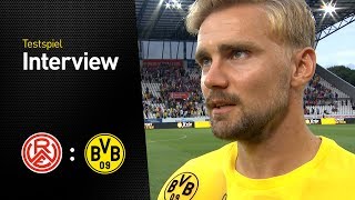 Interview mit Marcel Schmelzer | Testspiel: Rot-Weiss Essen - BVB 3:2