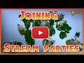 Joining Random Stream Parties In Hypixel!! Ft. Topothetop!!