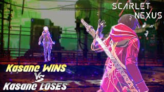 Beating Kasane On HARD As Yuito VS Losing Against Kasane - Full BOSS FIGHT [Scarlet Nexus]