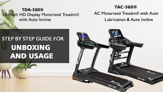 PowerMax Fitness TAC /  TDA /  - 360 HD Display Motorized Treadmill - [ DIY Installation ]