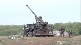 Caesar 155mm Truck equipped with an artillery system Promotional Video