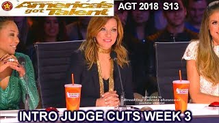 INTRO JUDGE CUTS 3 America's Got Talent 2018 Martina McBride Guest Judge - AGT Season 13 S13E9