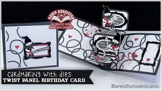 Cardmaking with Dies: Twist Panel Birthday Card