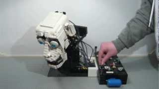 LEGO Pneumatic Head - Skull / how it works ...  / HD 720p