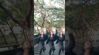 Dance Exercise early in the morning at National Palace Museum Garden