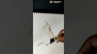 how to draw rat 🐀 🔥.. subscribe and pls click the bell icon 🔔 #ameerartist #trending #viral