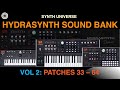 ASM Hydrasynth | Synth Universe | Sound Bank Vol. 2 Demo (patches 33-64)