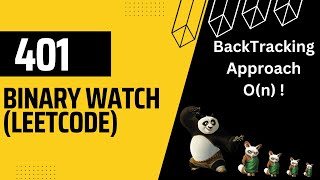 Binary Watch || LeetCode || 401 || Backtracking