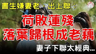 書生嫌妻老，出上聯：荷敗蓮殘，落葉歸根成老藕，妻子下聯成經典...#對聯故事 #歷史萬花鏡